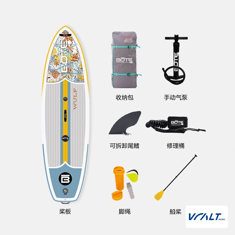 SUP доска надувная BOTE Wulf с веслом для владельцев LiXiang
