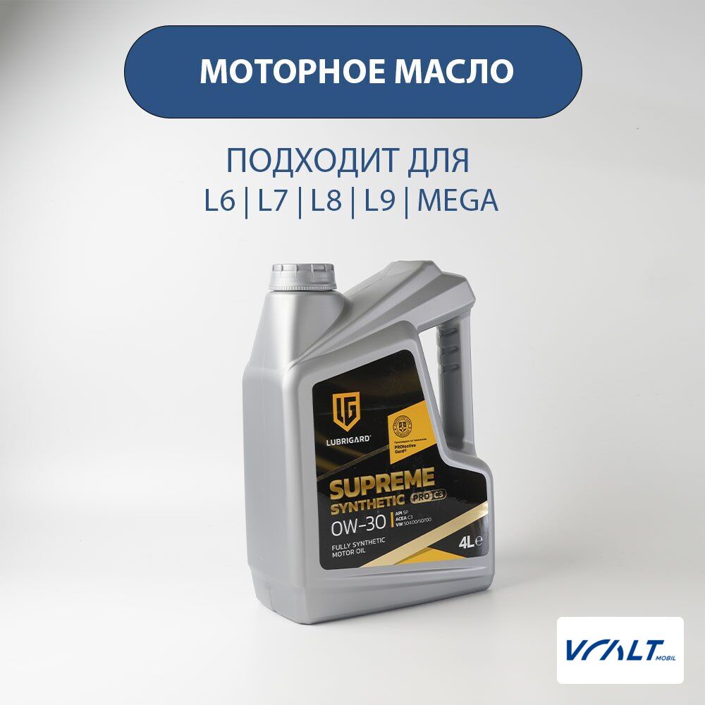 Lubrigard масло моторное 4л для LiXiang L6, L7, L8, L9