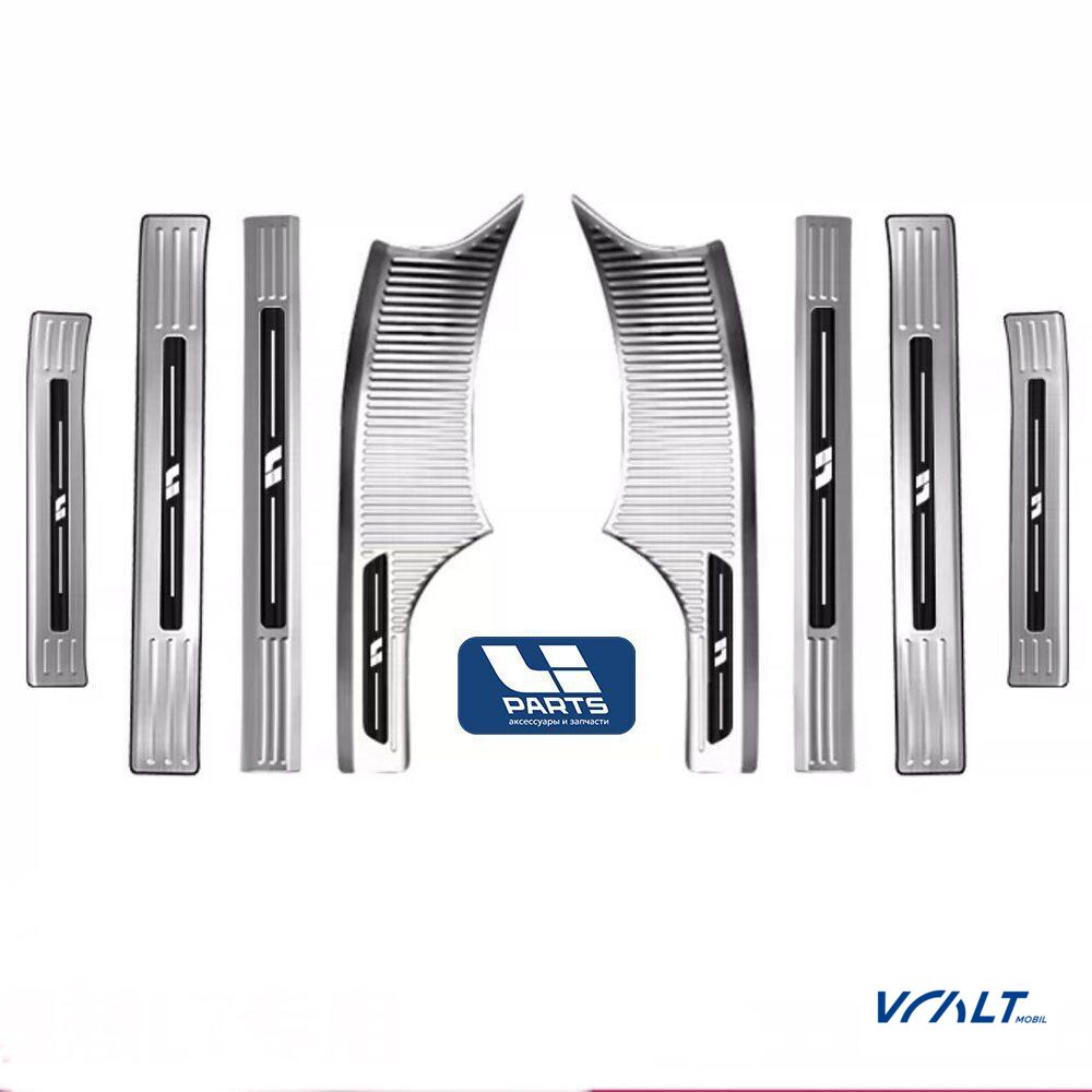 Защитные накладки на пороги для LiXiang L7, L8, L9