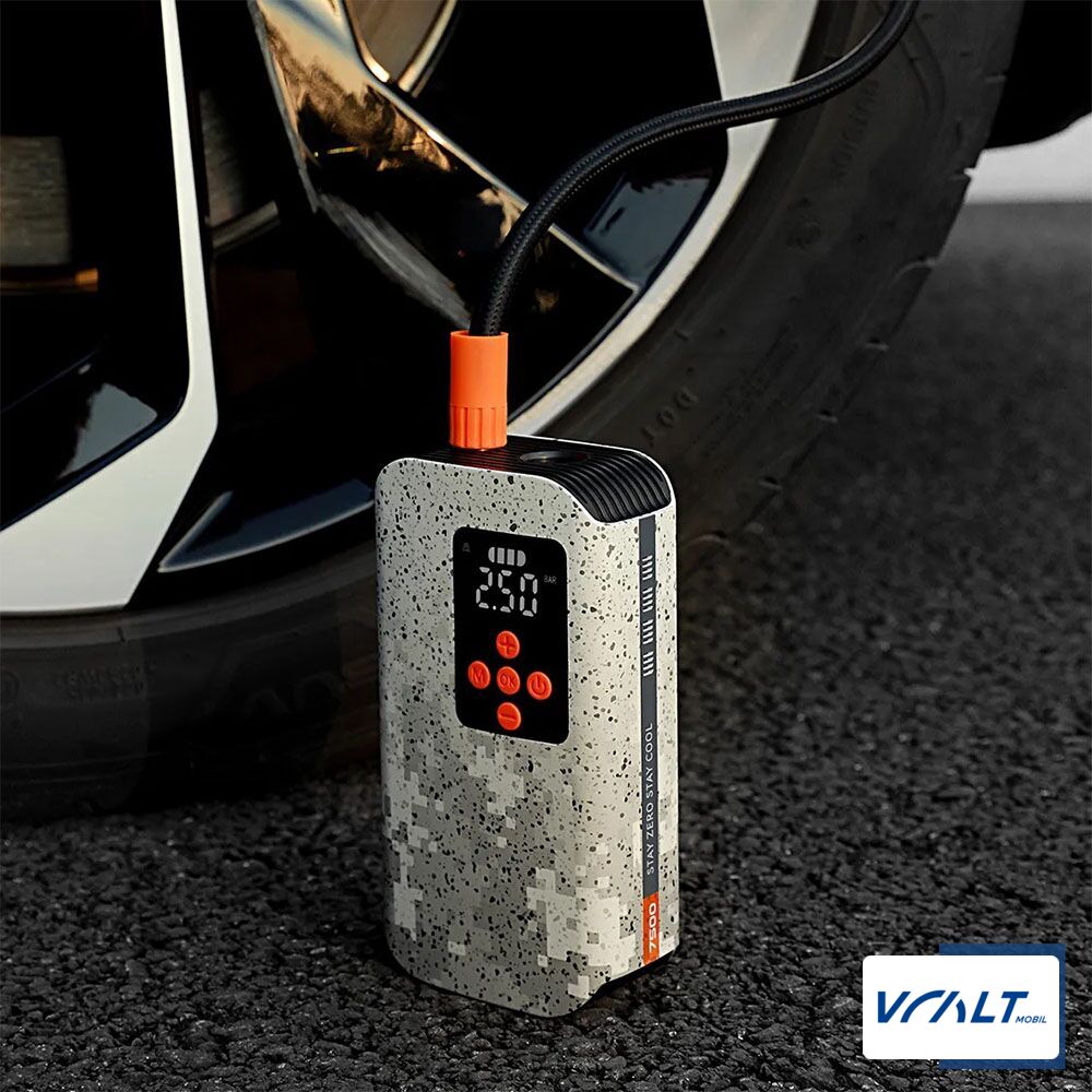 Портативный аккумуляторный компрессор с Power Bank для Zeekr 001, 007, 009, X