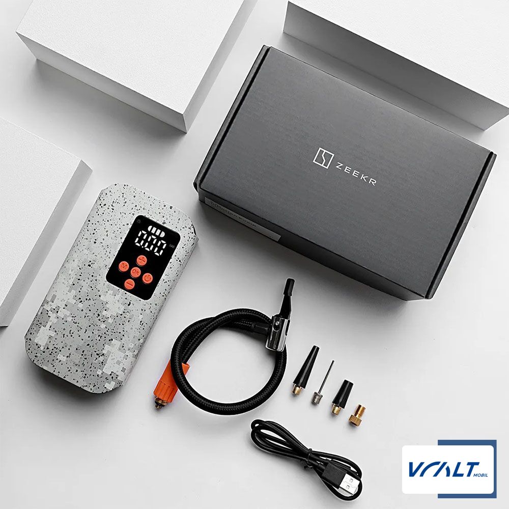Портативный аккумуляторный компрессор с Power Bank для Zeekr 001, 007, 009, X